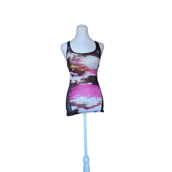 Women's Lululemon Tank Top S Black Pink - Picture 2 of 3